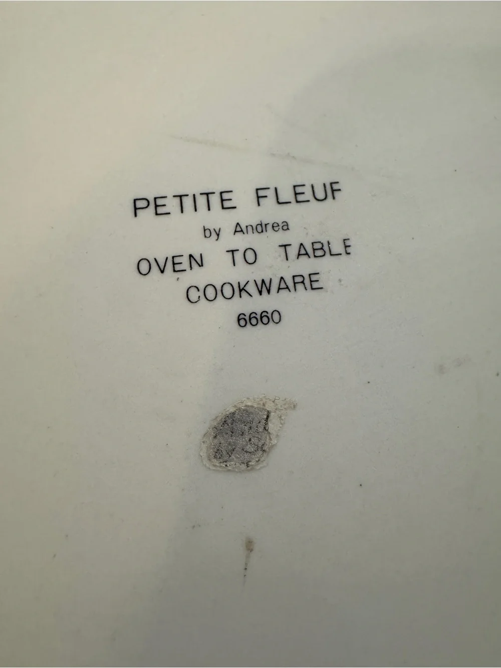 Vintage Petite Fleur by Andrea Sadek Quiche Tart Pan Oven To Table Cookware